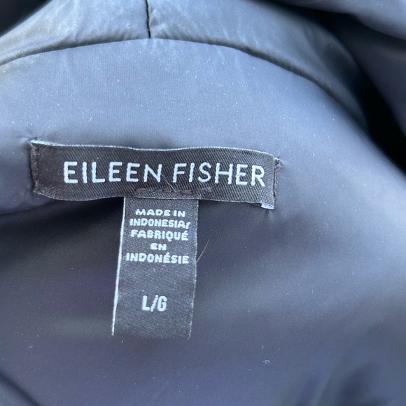 EILEEN FISHER Nylon Hooded Drawstring Vest | Size Large - Picture 13 of 14